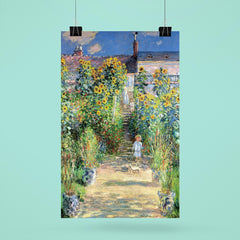 The Artist's Garden at Vétheuil by Claude Monet poster 6