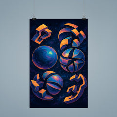 The Banach Tarski paradox illustrated with impossible spheres poster 9