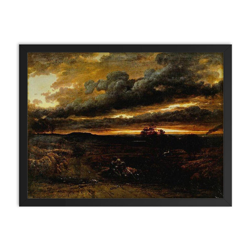 The Baptism of Clorinda by Francis Danby framed print on a plain backdrop in size 18