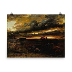 The Baptism of Clorinda by Francis Danby poster on a plain backdrop in size 8"x10".