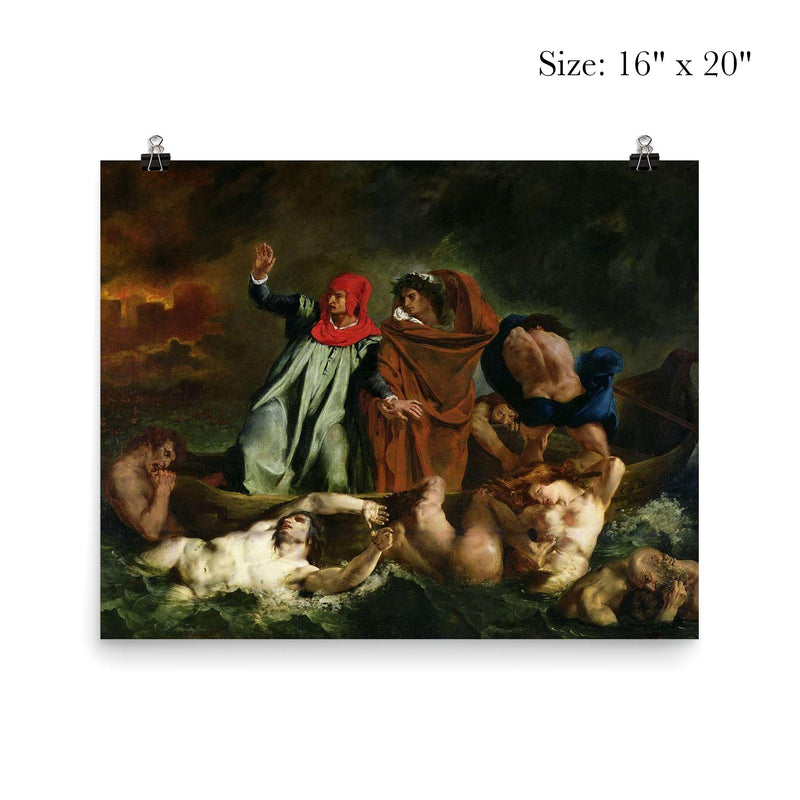 The Barque of Dante by Eugène Delacroix poster 2