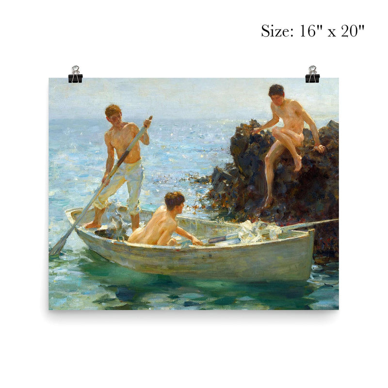 The Bathing Cove by Henry Tuke poster 2