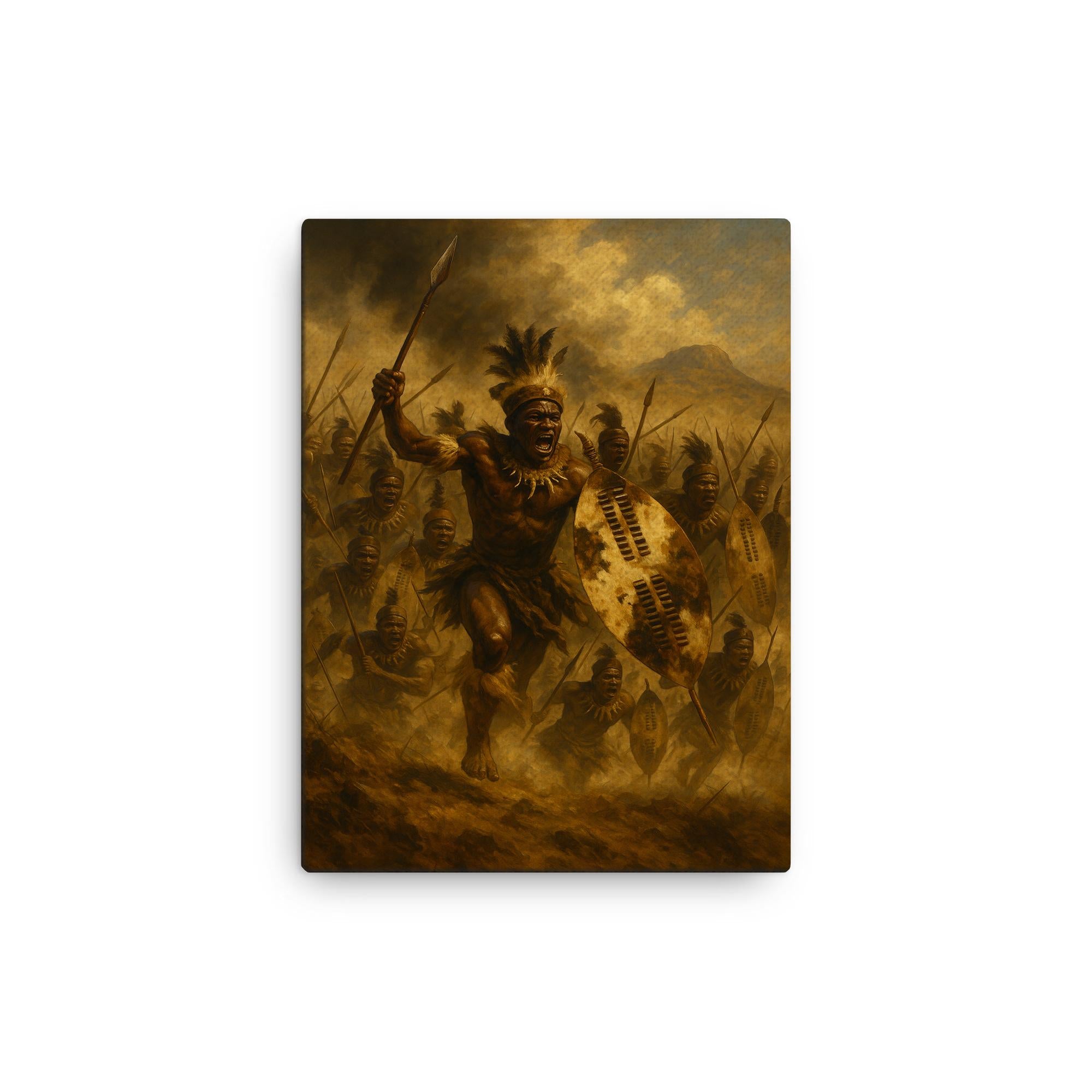 The Battle of Isandlwana Zulu Warriors Canvas Wall Art Print – Noveltees