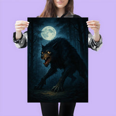 The Beast of Gevaudan in moonlit forest poster 3