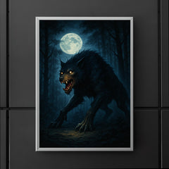 The Beast of Gevaudan in moonlit forest poster 5