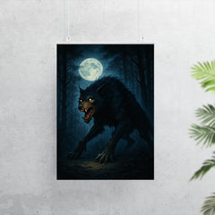 The Beast of Gevaudan in moonlit forest poster 7