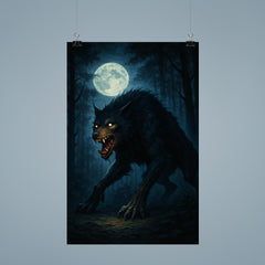 The Beast of Gevaudan in moonlit forest poster 9