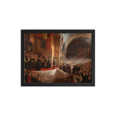 The Big Picture by Tom Roberts, 1903 framed print on a plain backdrop in size 12"x16".