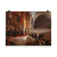 The Big Picture by Tom Roberts, 1903 poster on a plain backdrop in size 8"x10".