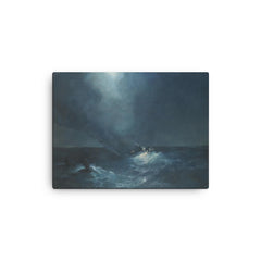 The Birth of Aphrodite by Ivan Konstantinovich Aivazovsky canvas print on a plain backdrop in size 12"x16".