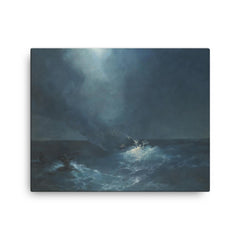 The Birth of Aphrodite by Ivan Konstantinovich Aivazovsky canvas print on a plain backdrop in size 16"x20".