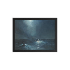 The Birth of Aphrodite by Ivan Konstantinovich Aivazovsky framed print on a plain backdrop in size 12"x16".