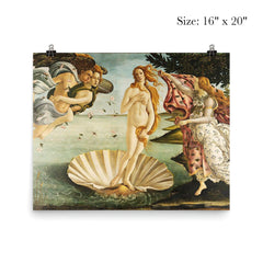 The Birth of Venus poster mockup 2
