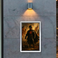 The Black Prince at Najera beneath torn banners poster 2