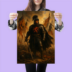 The Black Prince at Najera beneath torn banners poster 3