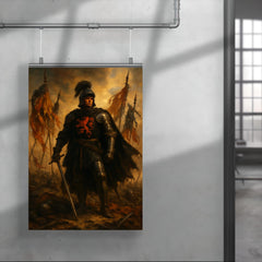 The Black Prince at Najera beneath torn banners poster 4