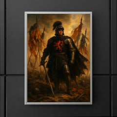 The Black Prince at Najera beneath torn banners poster 5