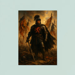 The Black Prince at Najera beneath torn banners poster 8
