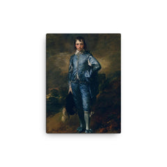 The Blue Boy by Thomas Gainsborough, c. 1770 canvas print on a plain backdrop in size 12"x16".