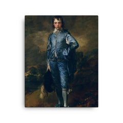 The Blue Boy by Thomas Gainsborough, c. 1770 canvas print on a plain backdrop in size 16"x20".
