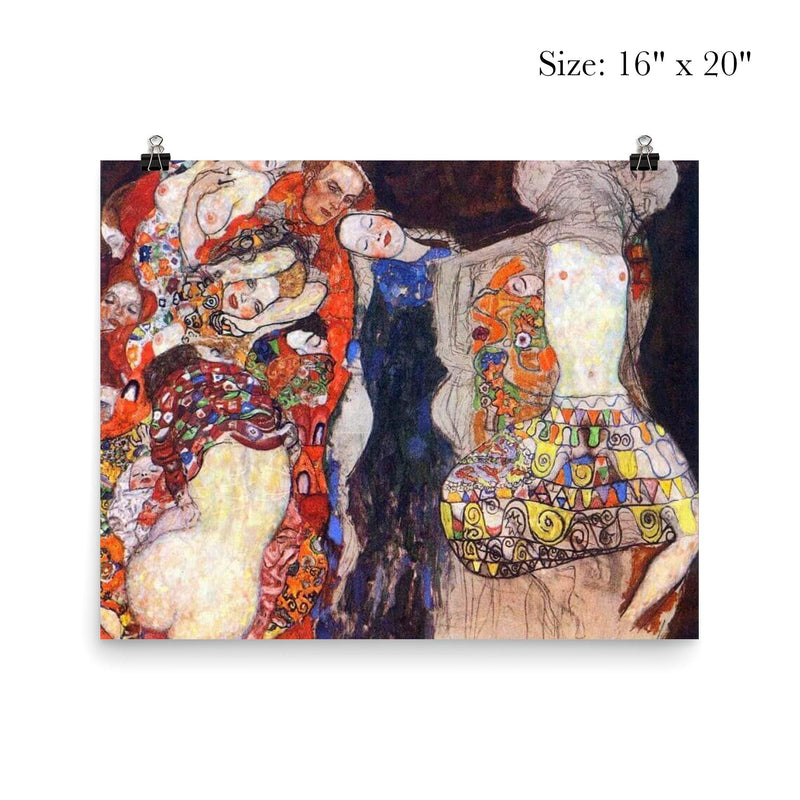 The Bride by Gustav Klimt poster 2