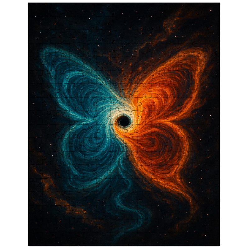 The butterfly effect hurricane from phase space jigsaw puzzle