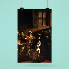 The Calling of Saint Matthew by Caravaggio, 1600 poster 6
