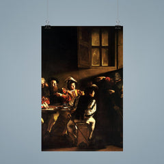 The Calling of Saint Matthew by Caravaggio, 1600 poster 9