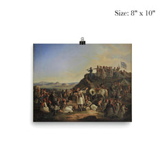 The Camp of Georgios Karaiskakis by Theodoros Vryzakis, 1855 poster 4