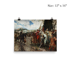 The Capitulation of Granada by Francisco Pradilla y Ortiz, 1882 poster 3