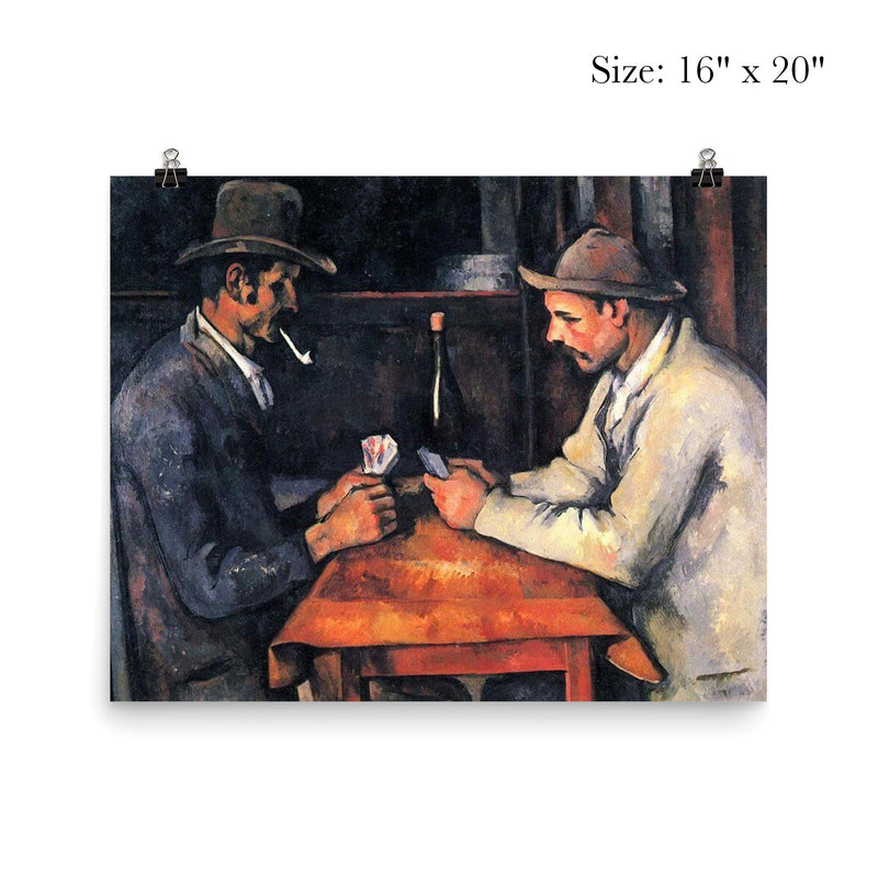 The Card Players by Paul Cezanne poster 2