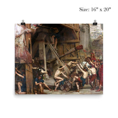 The Catapult by Edward Poynter, 1868 poster 2