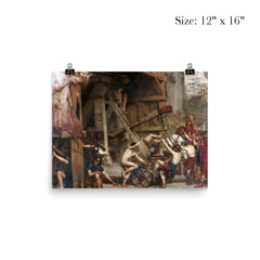 The Catapult by Edward Poynter, 1868 poster 3