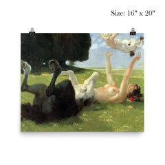 The Centaur Playing With Her Child by Otto Soltau, 1909 poster 2