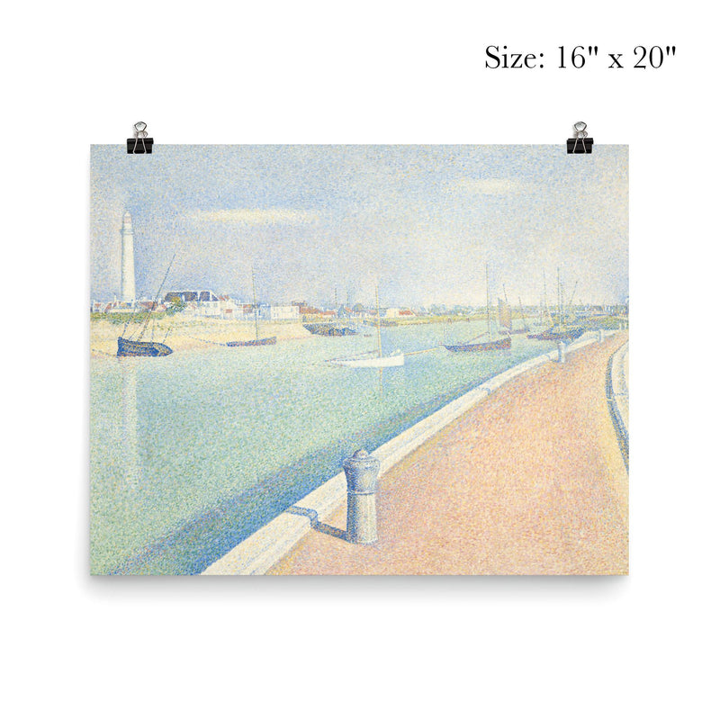 The Channel of Gravelines Petit Fort Philippe by Georges Seurat poster 2
