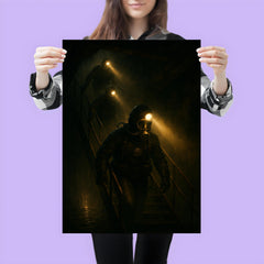 The Chernobyl divers descending with headlamps poster 3