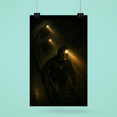 The Chernobyl divers descending with headlamps poster 6