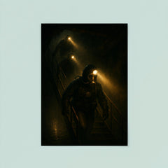 The Chernobyl divers descending with headlamps poster 8
