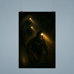 The Chernobyl divers descending with headlamps poster 9