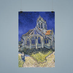 The Church in Auvers-sur-Oise, View from the Chevet by Vincent van Gogh, 1890 poster 9