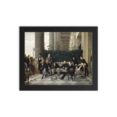 The Circle of the Rue Royale by James Tissot framed print on a plain backdrop in size 8"x10".