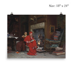 The Committee on Moral Books by Jehan-Georges Vibert, 1866 poster 5