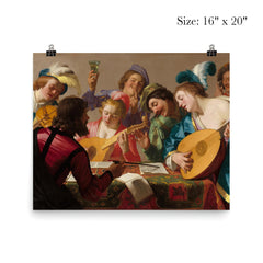 The Concert by Gerrit van Honthorst, 1623 poster 2