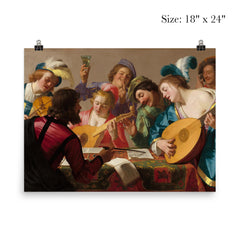 The Concert by Gerrit van Honthorst, 1623 poster 5