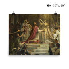 The Coronation of Charlemagne by Friedrich Kaulbach, 1861 poster 2