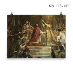 The Coronation of Charlemagne by Friedrich Kaulbach, 1861 poster 5