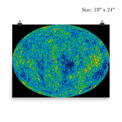 The Cosmic Microwave Background map of the universe poster 5