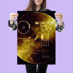The cover of the Voyager Golden Record - The Sounds of Earth poster 3