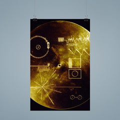 The cover of the Voyager Golden Record - The Sounds of Earth poster 9