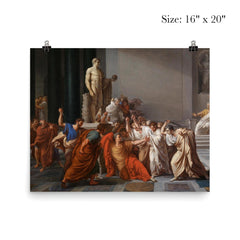 The Death of Caesar by Vincenzo Camuccini poster 2